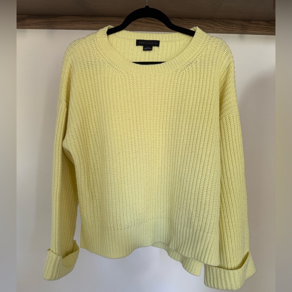Sanctuary Light Yellow Knit Pullover
